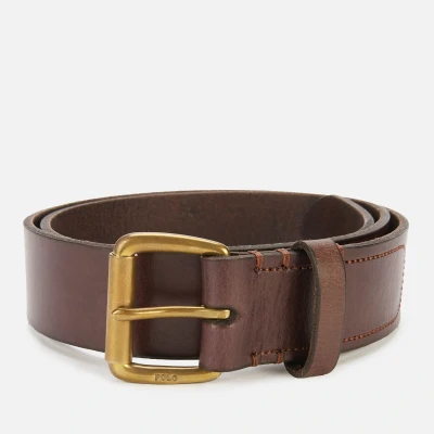 Image of Polo Ralph Lauren Casual Tumbled Belt, Men&#039;s, Size: 38, Brown
