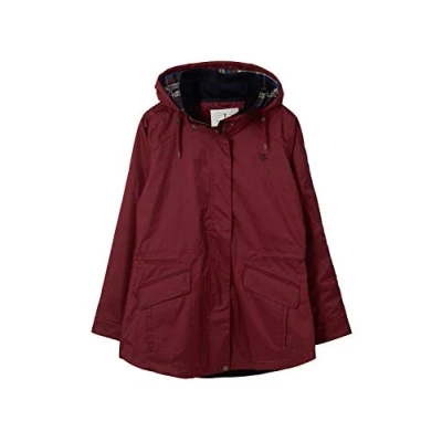 Image of LightHouse Kendal Womens Raincoat, Highly Waterproof Windproof Country Jacket with Detachable Lined Hood, Berry 16
