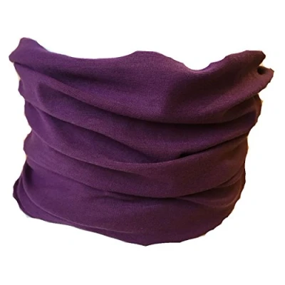 Image of Multifunction Neckwarmer, Snood, Hat, Scarf and Hood in Purple by Monogram