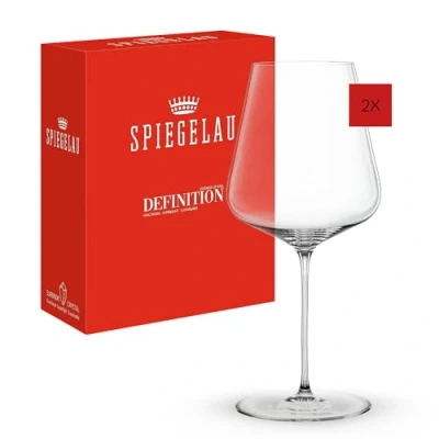 Image of Spiegelau Definition Bordeaux Wine Glasses, European Made Lead Free Crystal, Dishwasher Safe, Set of 2, 26 Ounces