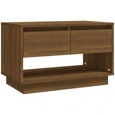 Image of vidaXL TV Cabinet Brown Oak 70x41x44 cm Engineered Wood