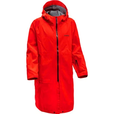 Image of ATOMIC RS Rain Coat Red Raincoat 100% Waterproof &amp; Weatherproof I Oversized Jacket Oeko Tex® Certified Length adjustable Cape with Side Zippers