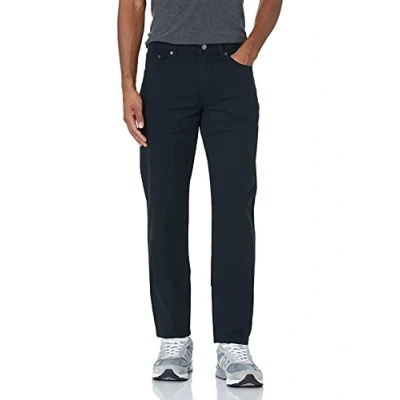 Image of Amazon Essentials Men&#039;s Straight Fit 5 Pocket Stretch Twill Trouser, Black, 31W / 29L