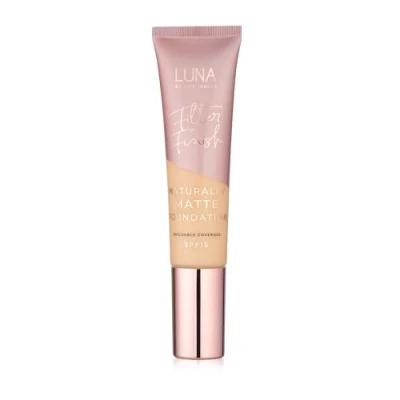 Image of LUNA Matte Foundation in FAIR Shade Contains Vitamin E and SPF15 Oil Free Face Foundations with Neutral Undertone Suitable for Oily Sensitive Skin