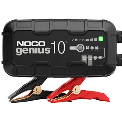 Image of NOCO GENIUS10UK, 10A Car Battery Charger, 6V and 12V Portable Smart Maintainer, Trickle Charger Desulfator for AGM, Leisure, Lithium, Motorbike, Motorcycle Caravan Batteries