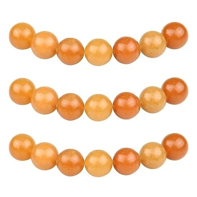Image of MJDCB Natural Round Stone Beads 4mm Red Aventurine Loose Gemstone for Jewelry Making Bracelet Necklace 85pcs