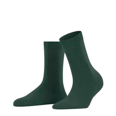 Image of FALKE Women&#039;s Cosy Wool W SO Viscose Cashmere Plain 1 Pair Socks, Green (Hunter 7441) new eco friendly, 2.5 5