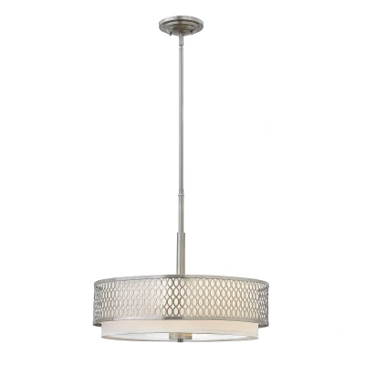 Image of Hinkley Fredrick Ramond Jules 3 Light Pendant / Semi Flush Brushed Nickel