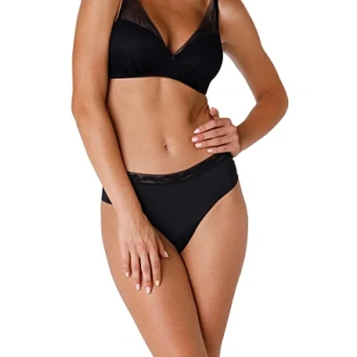 Image of LOVABLE Women&#039;s Invisible Exclusive Slip, black (004/Nero), XL (Manufacturer Size: 5)