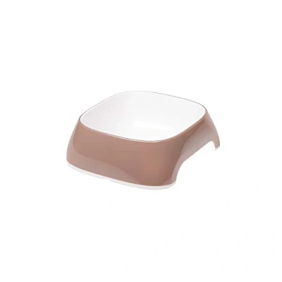Image of Ferplast Glam Cat Bowl Fashionable, Non Slip Plastic Food and Water Bowl, Easy to Clean, 0,2 Liter, Grey