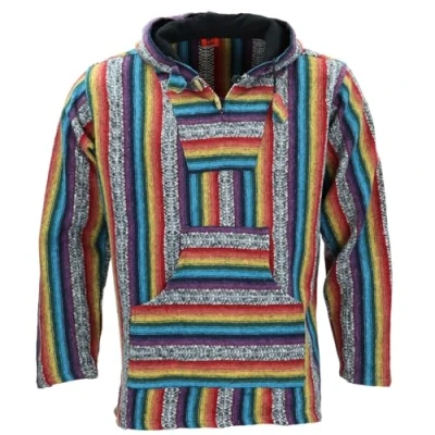 Image of LOUDelephant Brushed Gheri Cotton Baja Hoodie Rainbow (Large)