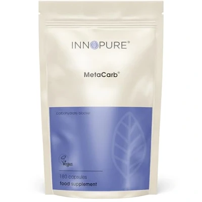 Image of INNOPURE MetaCarb® Carb Blocker High Strength Formulation with White Kidney Bean Extract 180 Capsules, 2 Months Supply