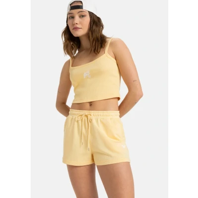 Image of Roxy Elasticated Waist Shorts SURF Stoked Short Terry Young Womens Orange L