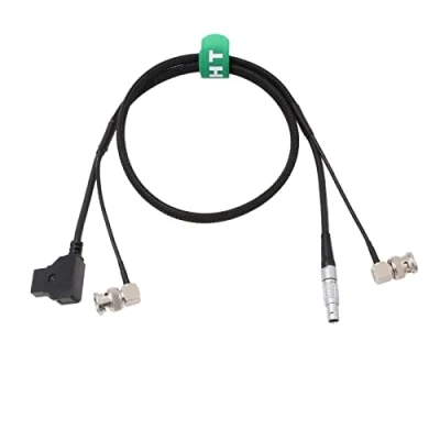 Image of HangTon Teradek Bolt Bond Zacuto Gratical Eye Power HD SDI Video Cable D tap 0B 2 Pin Right Angle BNC 80cm