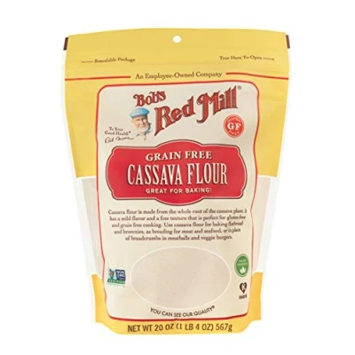 Image of Bob&#039;s Red Mill Grain Free, Gluten Free Cassava Flour, Great for Baking, 567g Pouch