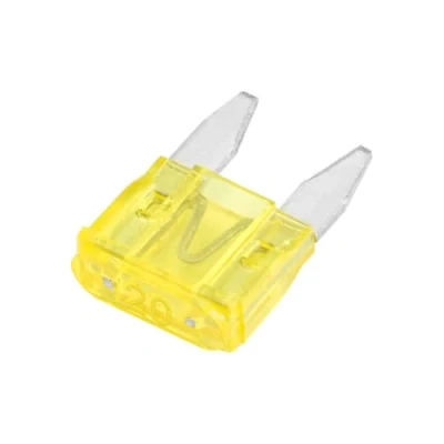 Image of Heschen Mini Blade Fuse ATM 20 Auto Assorted Car SUV Truck 20A Yellow Pack of 50