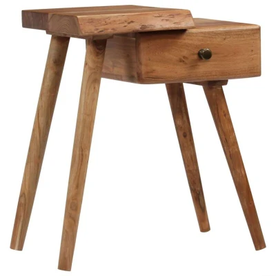 Image of vidaXL Bedside Table Solid Acacia Wood 45x32x55 cm