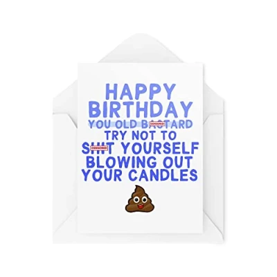 Image of Funny Novelty Greeting Cards Happy Birthday You Old... Dad Mum Grandma Grandad Grandparent Friend Banter Joke CBH1262