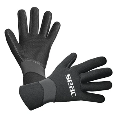 Image of Seac Snug Dry 3 Gloves, Unisex, Adult, Black, XXL