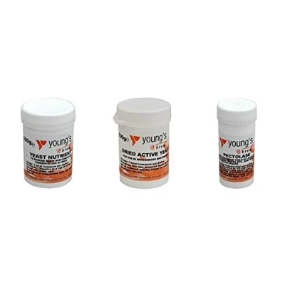 Image of Young&#039;s Brewing Set of 3 100g Yeast nutrient &amp; Multi Purpose Dried Active Nutrients Pectolase