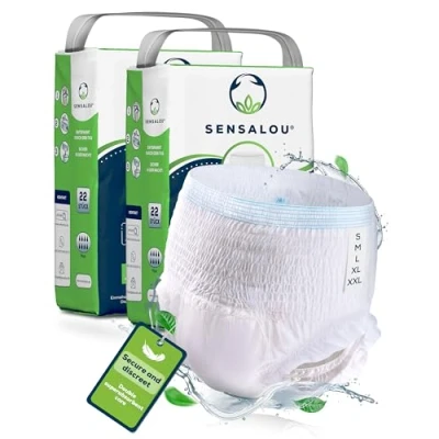 Image of Incontinence Diapers Adult Men Women Size XXL (44 pcs) Protective Pants