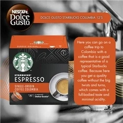 Image of Nescafe Dolce Gusto Starbucks Colombia Espresso 12 Drinks