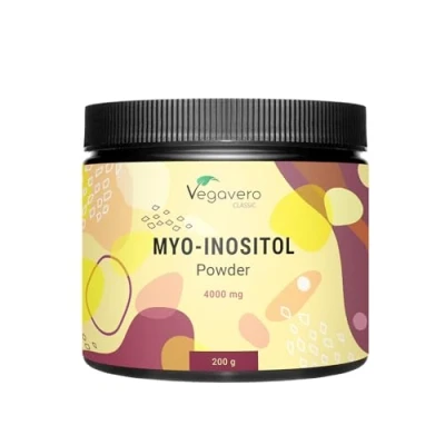 Image of Vegavero Myo Inositol Powder 4000 Mg PCOS Supplement NO Additives Up to 100 Days Supply Vegan