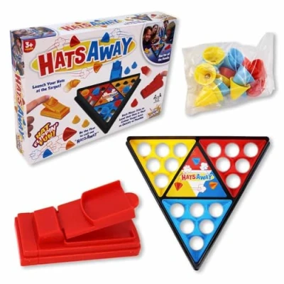 Image of Fun &amp; Exciting Multicolor Hats Away Flicking Hat Game (1 Pc.) Unique Entertainment Design Perfect for Parties and Gatherings