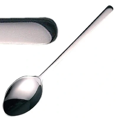 Image of Olympia Henley Teaspoon Set (Pack of 12), Stailess Steel, High Polish Finish, Size: 145(L)mm, Material: 18/0 Stainless Smooth Round Handles Spoons for Mousse, cream, afternoon tea, C457