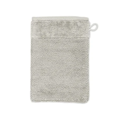 Image of Möve bamboo Luxe wash glove 15 x 20 cm made of 60% cotton / 40% viscose from cellulose, silver grey