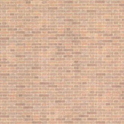 Image of Melody Jane Dolls House Old Red Brick Paper Miniature Print 1:24 Scale Exterior Wallpaper