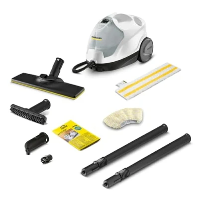 Image of Kärcher steam Cleaner SC 4 EasyFix, pressure: 3.5 bar, heating time: min, power: 2000 W, surface 100 m², 2 tank system: 0.5 l+0.8 l, with floor cleaning set nozzles and covers