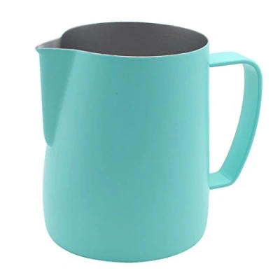 Image of Dianoo Frothing Stainless Steel Pitcher Jug Oven Suitable for Coffee, Latte and Milk 350 ml Blue