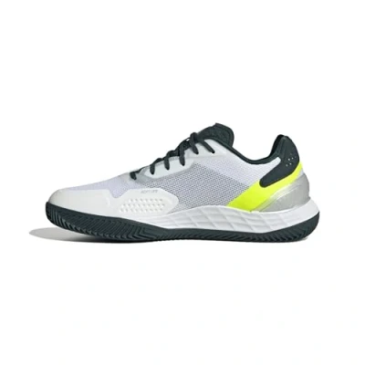 Image of adidas Men&#039;s Defiant Speed 2 Clay Tenis Shoes Tennis, FTWR White/Aurora Ivy/FTWR White, 10 UK