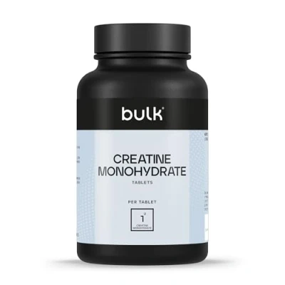 Image of Bulk Creatine Monohydrate Tablets, 1000 mg, Pack of 90, 30 Servings, Packaging May Vary