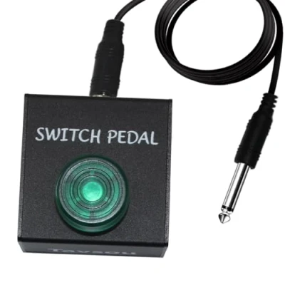 Image of Tavsou Tap Switch Pedal for Guitar Effect Footswitch With TS Cable (Latch Switch)