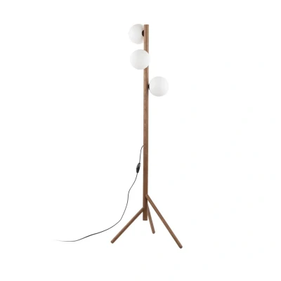Image of Ester Multi Arm Floor Lamp Nut Wood 3xG9