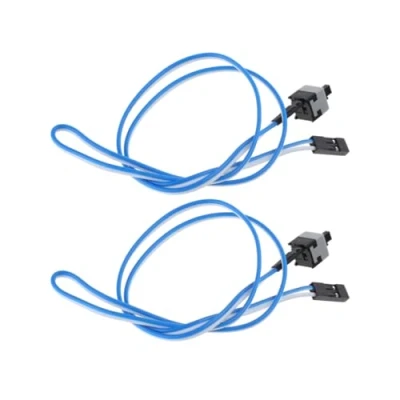 Image of xbiez 2 PCS PC Motherboard Cable Power Supply I/O Reset Button Switch Line Replacement Desktop Computer Chassis Lines
