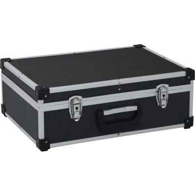 Image of vidaXL Tool Suitcase 46x33x16 cm Black Aluminium