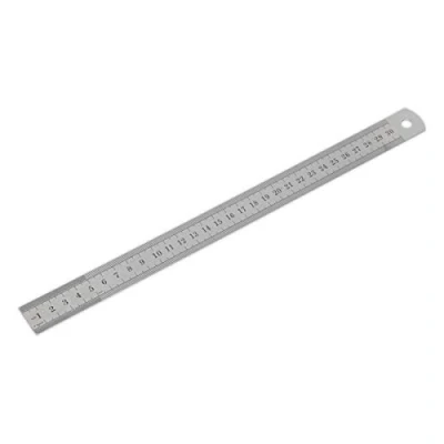 Image of Sealey Steel Rule, 300mm/12&quot;