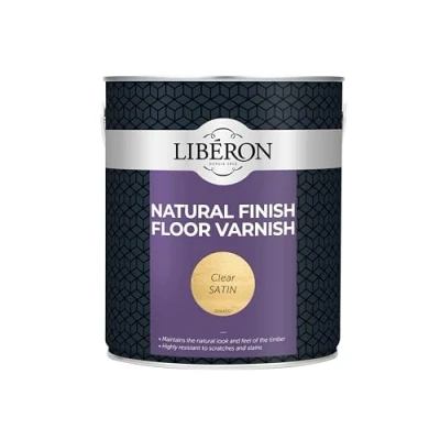 Image of Liberon Natural Finish Floor Varnish Clear Satin 2.5L