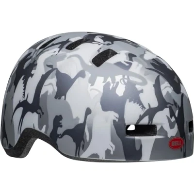 Image of BELL Lil Ripper Childrens Helmet 2022: Matte Grey/Silver Unisize 48 55cm