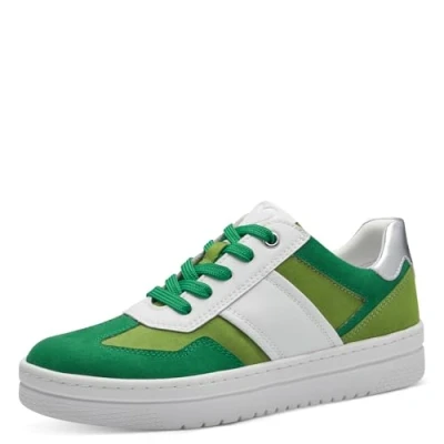 Image of MARCO TOZZI Women&#039;s 2 23746 42 Sneaker, White Green, 4
