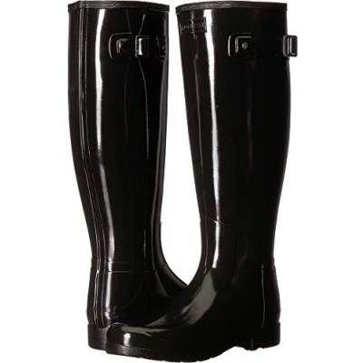 Image of Refined Gloss Rubber Adjustable Women&#039;s Tall Wellington Boots