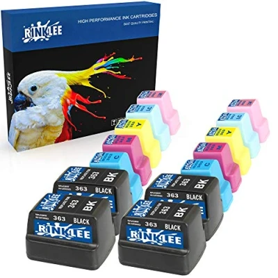 Image of RINKLEE 14 Compatible 363 Ink Cartridges Replacement for HP Photosmart C7280 C8180 C5180 C6180 C6280 C7180 3310 3210 3110 8250 D6160 D7160 D7260 D7460