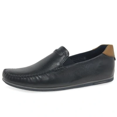 Image of bugatti Mens Logo Driving Shoes Blue 9 UK