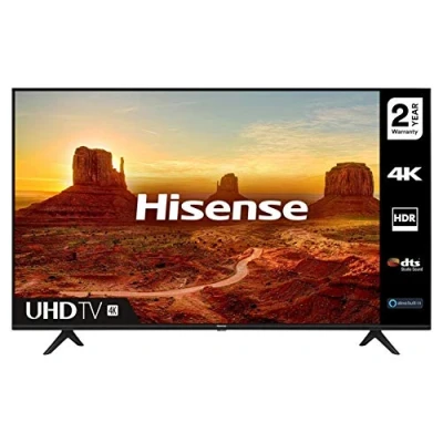 Image of Hisense 55A7100FTUK 55 inch 4K UHD HDR Smart TV with Freeview play, and Alexa Built in (2020 series), Black [Energy Class G], Operating System VIDAA