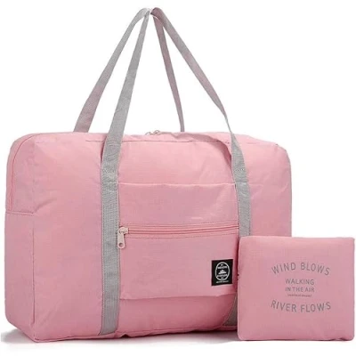 Image of Cabin Bag 45x36x20 for Easyjet Airlines Underseat Travel Holdall Carry on Hand Luggage Weekend Packable Duffel Bag,Sports Fitness (Pink)