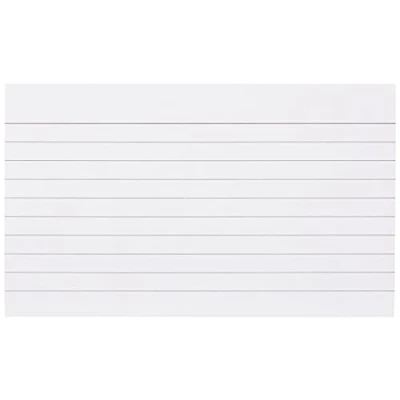 Image of Q Connect Record Card 127x76mm Ruled Feint White (100 Pack)