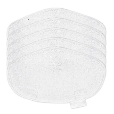 Image of 5 Packs Reusable Cleaning Mop Pads Replacement Cloths Compatible with Polti Vaporetto SV440_Double SV400, for Smart 100_B Sockettes, Steam Mops Cleaner
